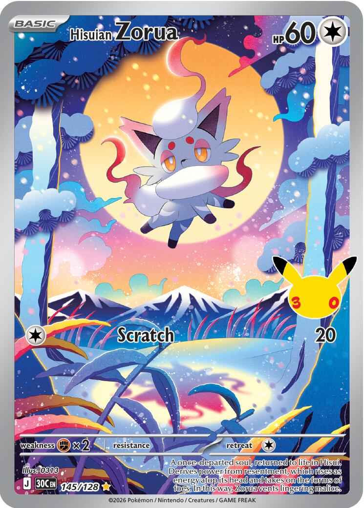 Hisuian Zorua (145/128) [Mega Evolution: 30th Celebration]