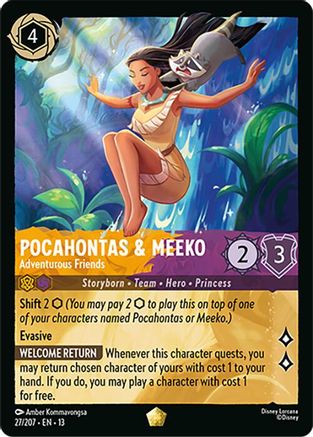 Pocahontas & Meeko - Adventurous Friends (27/204) - Attack of the Vine