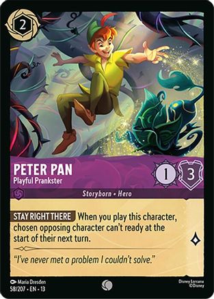 Peter Pan - Playful Prankster (58/204) - Attack of the Vine Cold Foil
