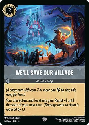 We'll Save Our Village (199/204) - Attack of the Vine Cold Foil