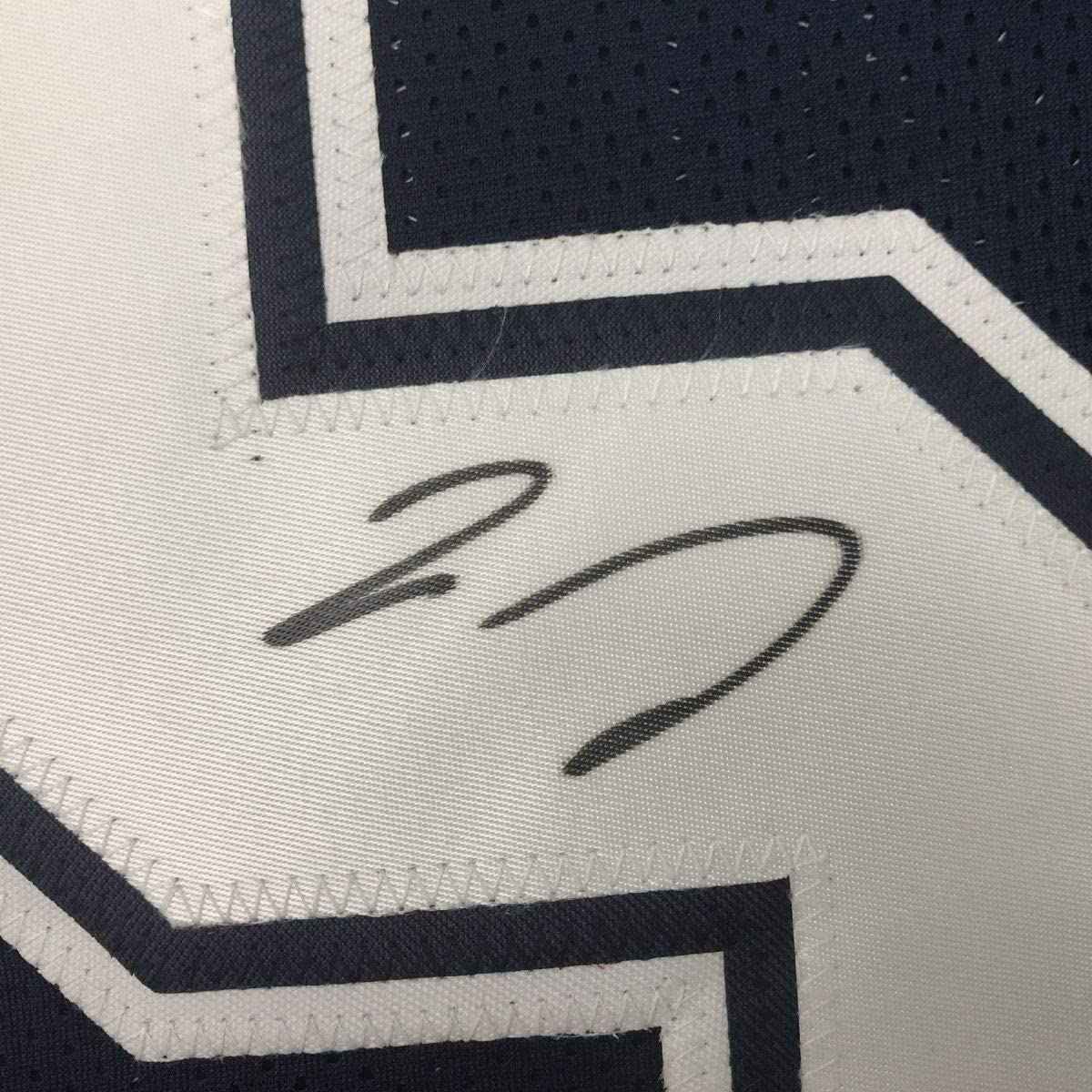 Framed Autographed/Signed Jaylon Smith 35x39 Dallas Dark Blue Football Jersey PSA/DNA COA