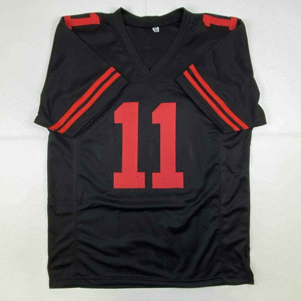 Autographed/Signed Brandon Aiyuk San Francisco Black Football Jersey JSA COA