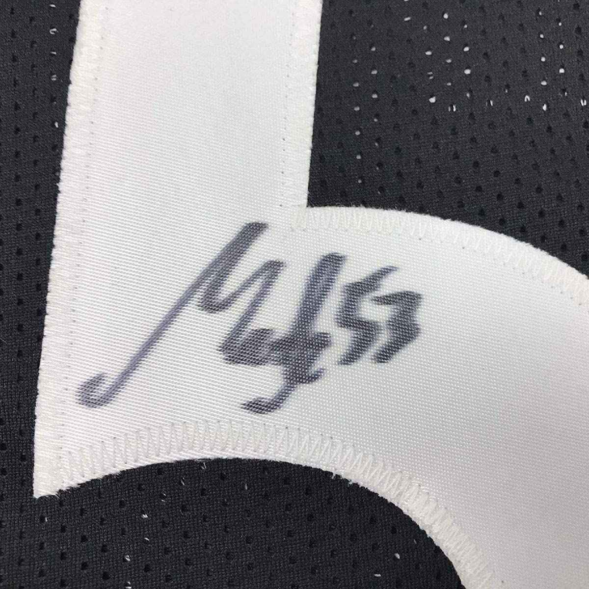 Framed Autographed/Signed Maurkice Pouncey 35x39 Pittsburgh Black Football Jersey JSA COA