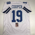 Autographed/Signed Amari Cooper Dallas White Football Jersey JSA COA