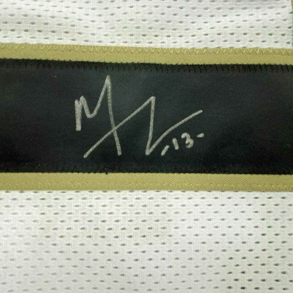 Framed Autographed/Signed Michael Thomas 35x39 New Orleans White Football Jersey JSA COA