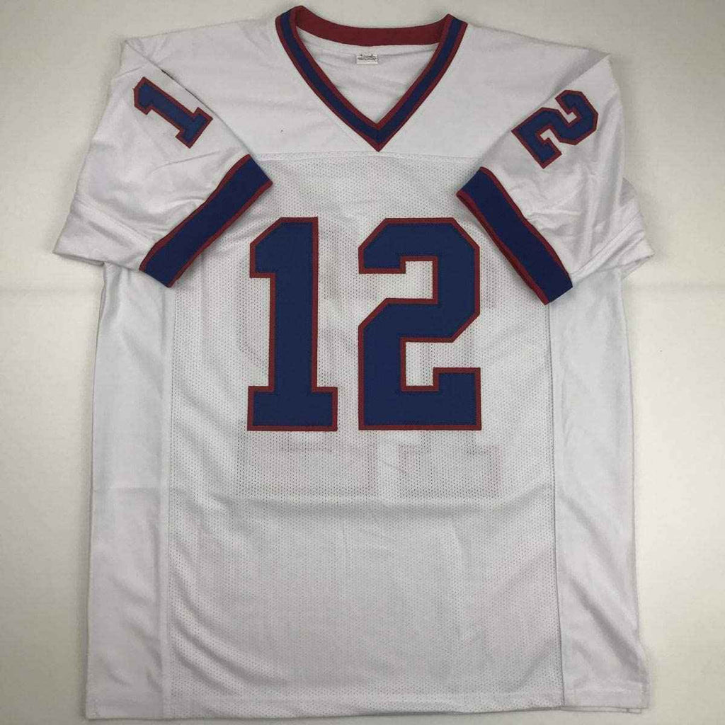 Autographed/Signed Jim Kelly Buffalo White Football Jersey JSA COA