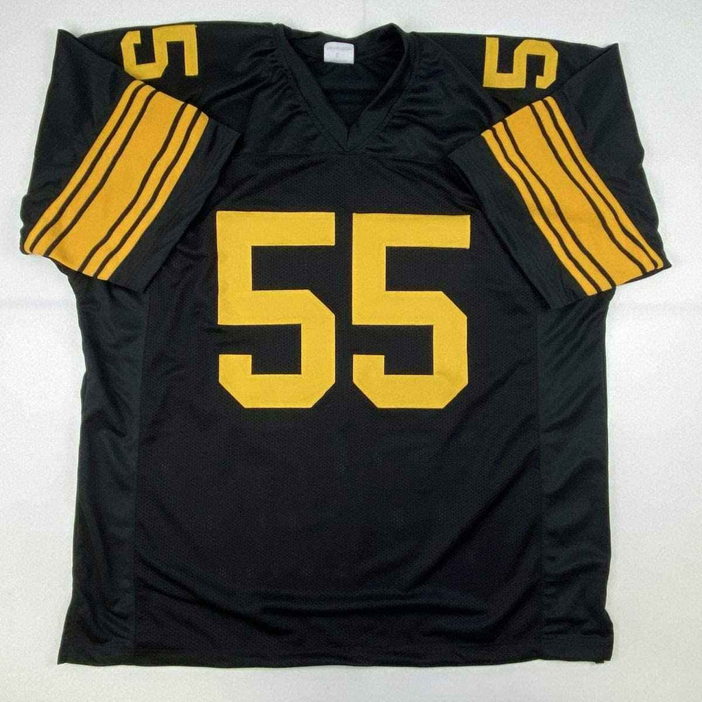 Autographed/Signed Devin Bush Pittsburgh Color Rush Football Jersey JSA COA