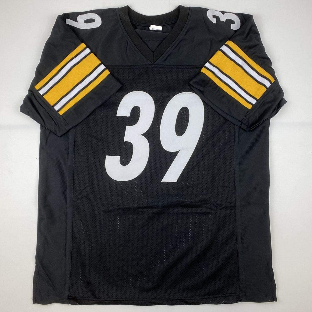 Autographed/Signed Minkah Fitzpatrick Pittsburgh Black Football Jersey PSA/DNA COA