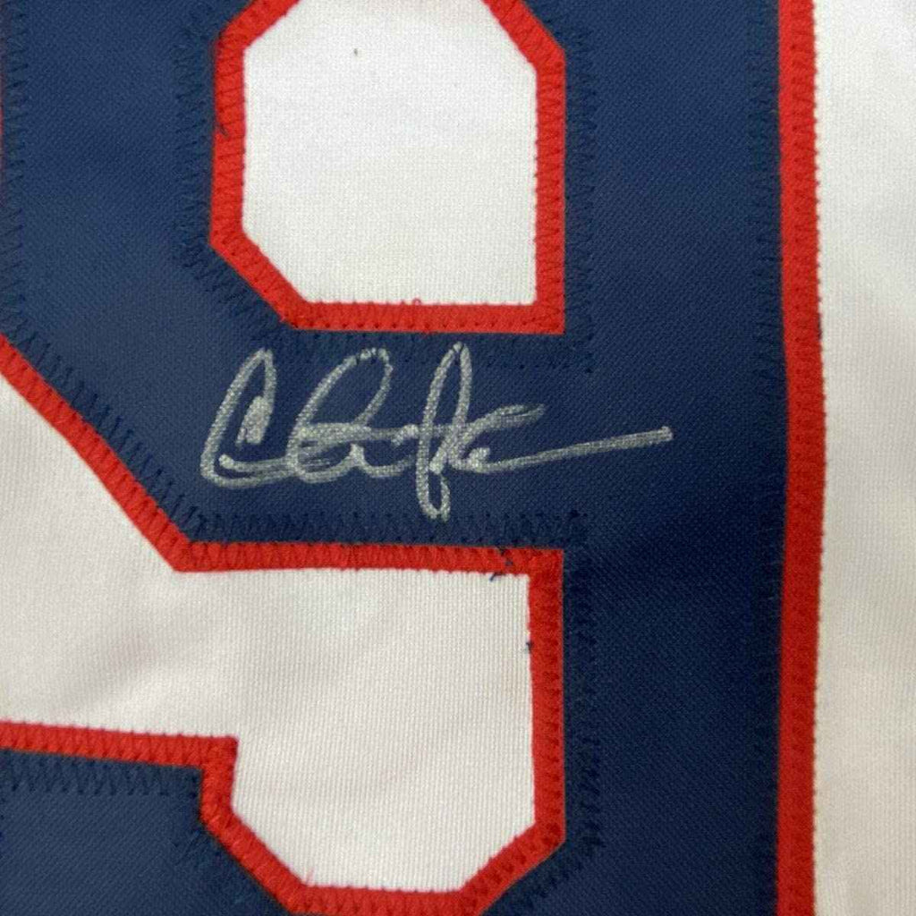 Autographed/Signed Charlie Sheen Wild Thing Ricky Vaughn Major League Movie Baseball Jersey JSA COA