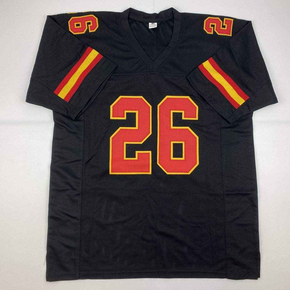 Autographed/Signed Damien Williams Kansas City Black Football Jersey JSA COA