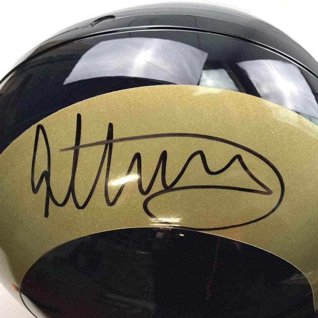 Autographed/Signed Todd Gurley II Los Angeles LA Rams Full Size FS F/S Replica Football Helmet Beckett BAS COA