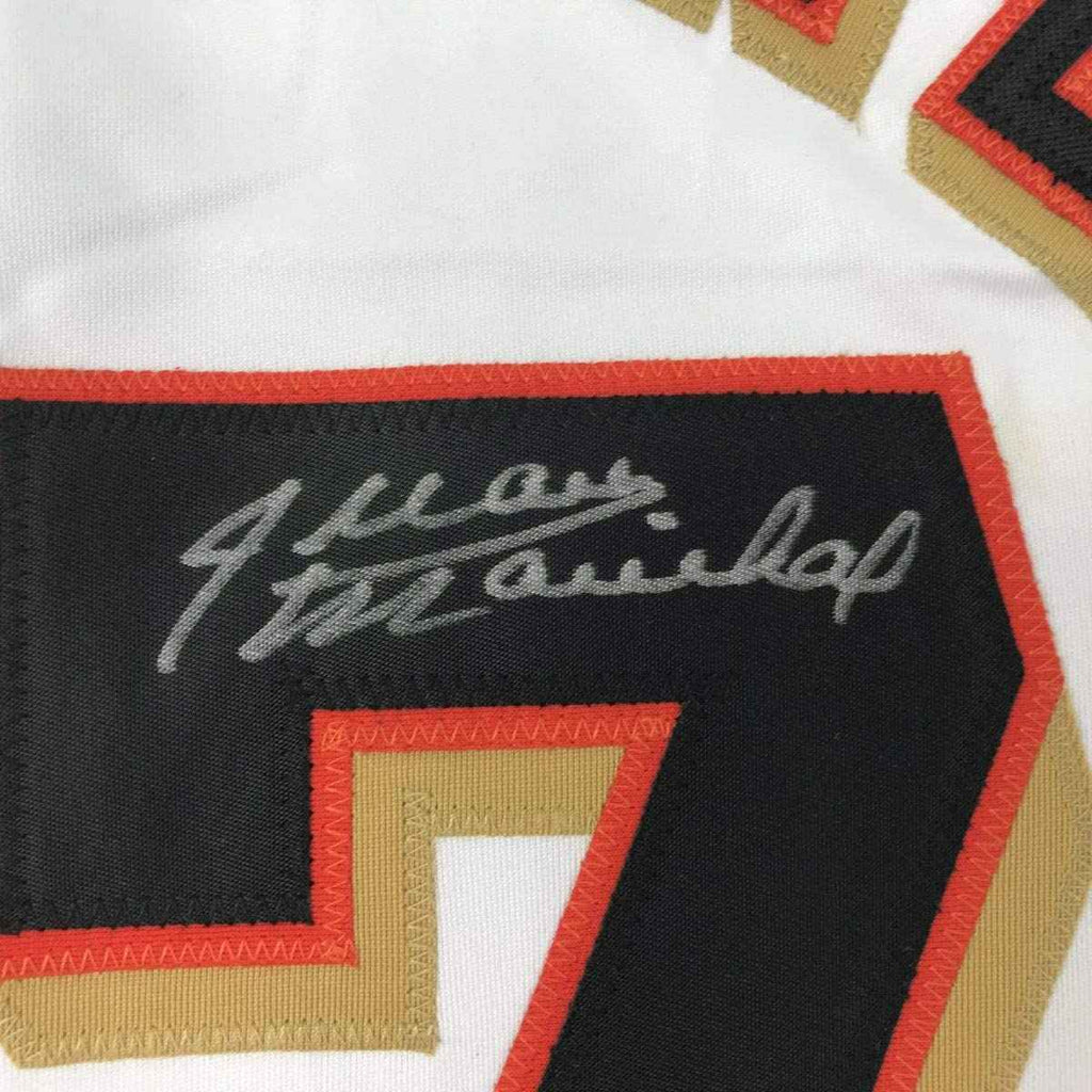 Autographed/Signed Juan Marichal San Francisco White Baseball Jersey JSA COA