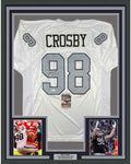 Framed Autographed/Signed Maxx Crosby 35x39 Las Vegas Oakland Color Rush Football Jersey JSA COA