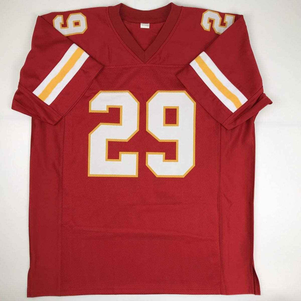 Autographed/Signed Eric Berry Kansas City Red Football Jersey PSA/DNA COA