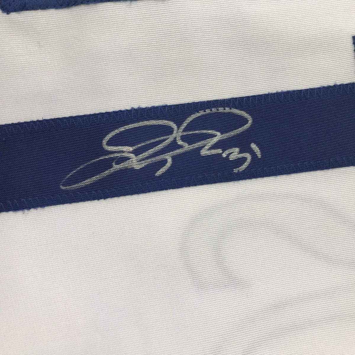 Framed Autographed/Signed Joc Pederson 35x39 Los Angeles LA White Baseball Jersey JSA COA