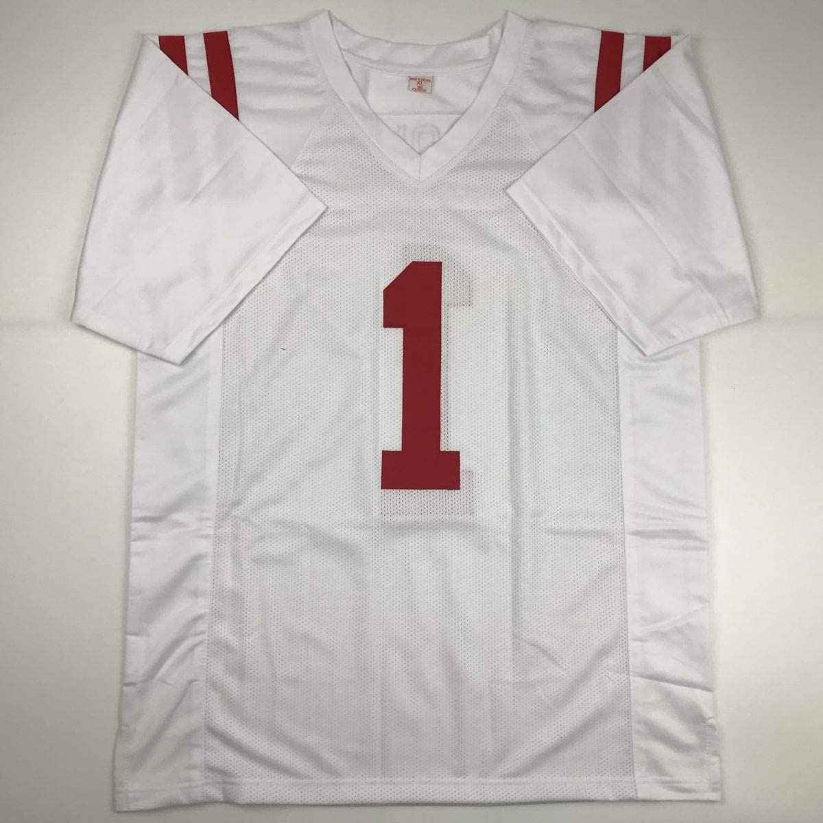 Autographed/Signed AJ A.J. Brown Ole Miss White College Football Jersey JSA COA