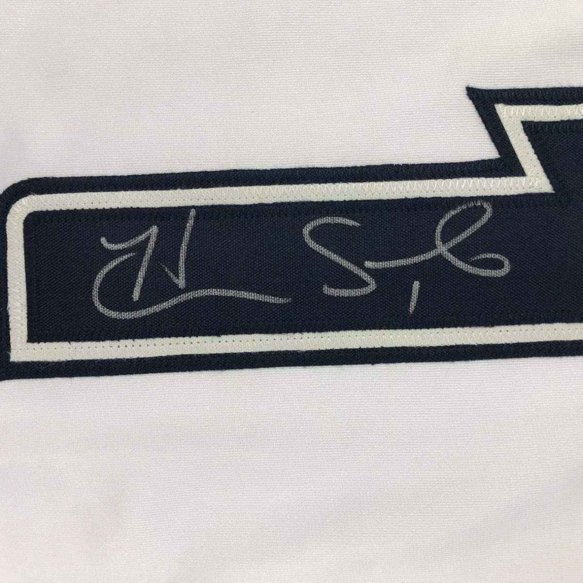 Autographed/Signed Hope Solo White Soccer Team USA World Cup Jersey JSA COA