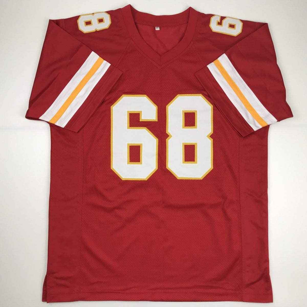 Autographed/Signed Will Shields HOF 15 Kansas City Red Football Jersey Beckett BAS COA