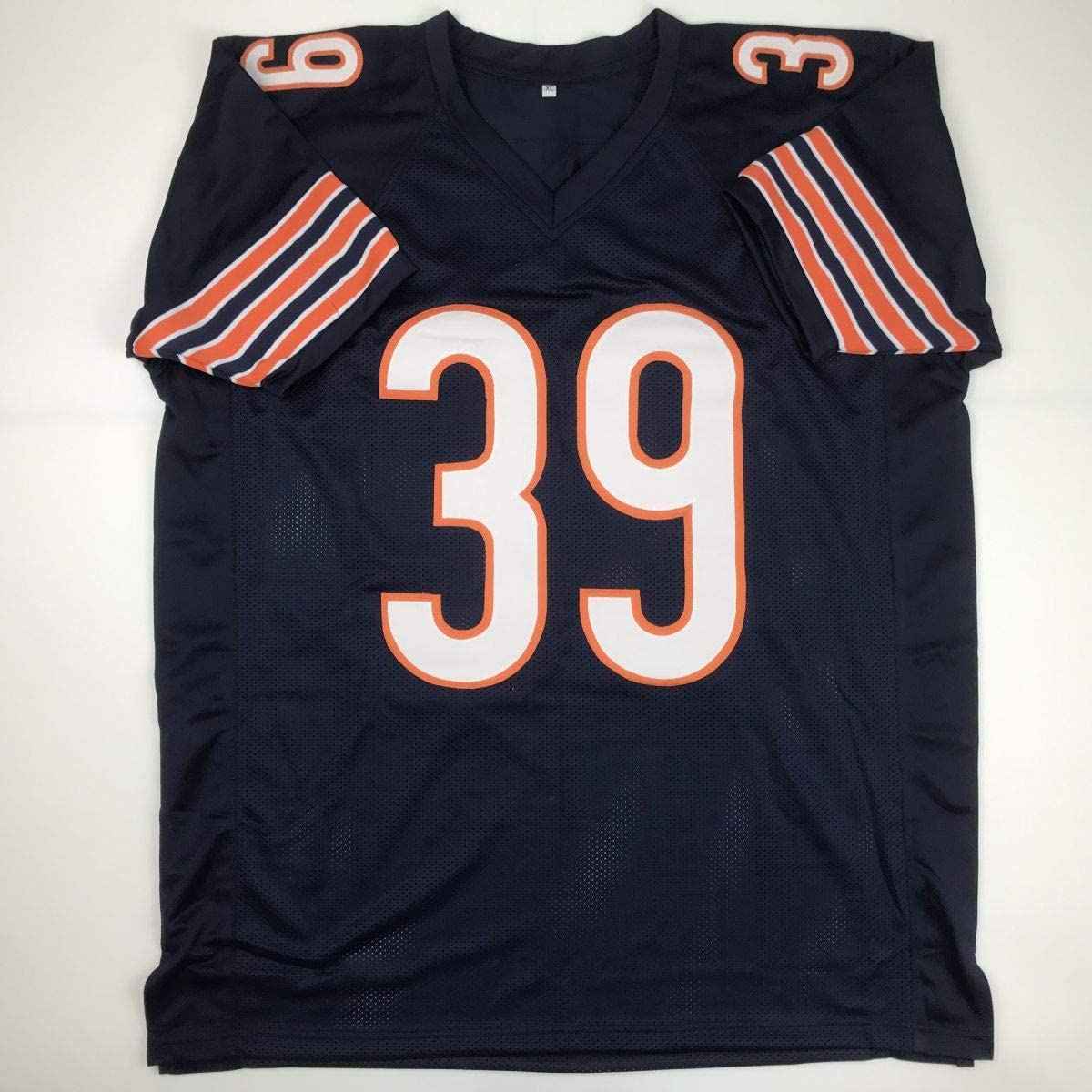 Autographed/Signed Eddie Jackson Chicago Blue Football Jersey JSA COA