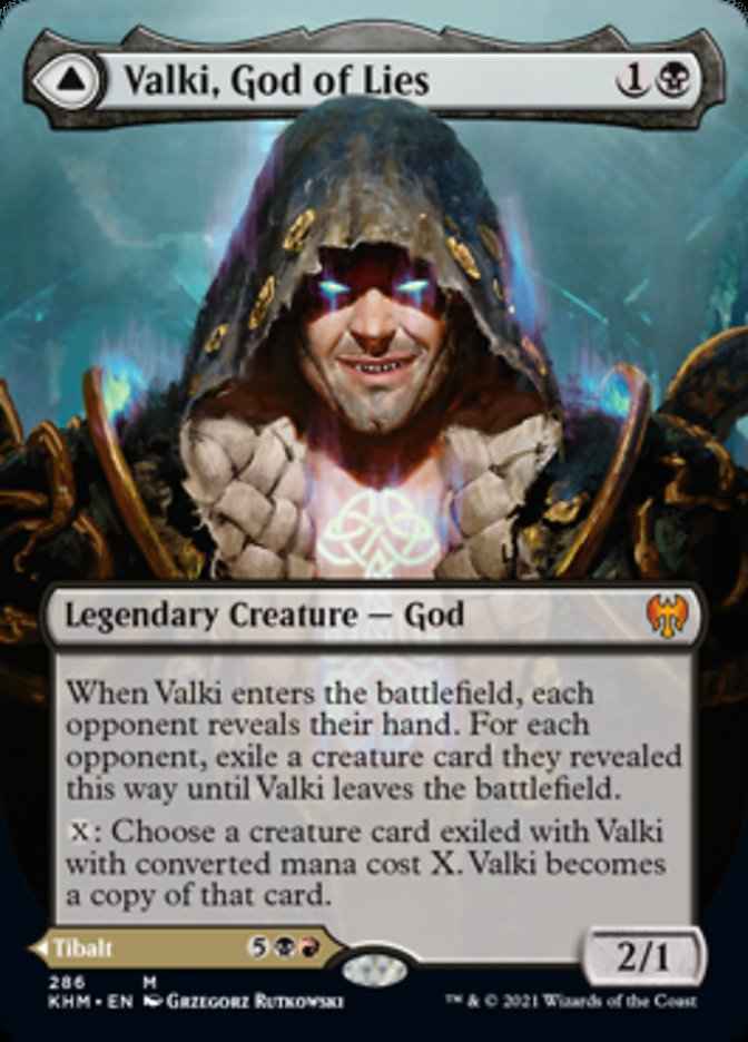 Valki, God of Lies // Tibalt, Cosmic Impostor (KHM-286) - Kaldheim (Borderless)