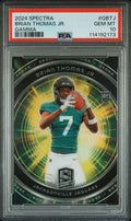 Graded 2024 Panini Spectra Brian Thomas Jr #GBTJ Gamma Rookie RC Football Card PSA 10 Gem Mint