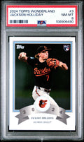 Graded 2024 Topps Wonderland Jackson Holliday #3 Rookie RC Baseball Card PSA 8 Near Mint