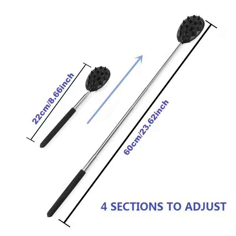 Retractable Cactus Back Scratcher – Long Handle, Durable PVC