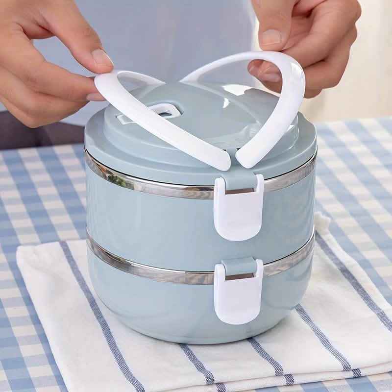 Stainless Steel Insulated Bento Lunch Box – 2/3/4 Layer