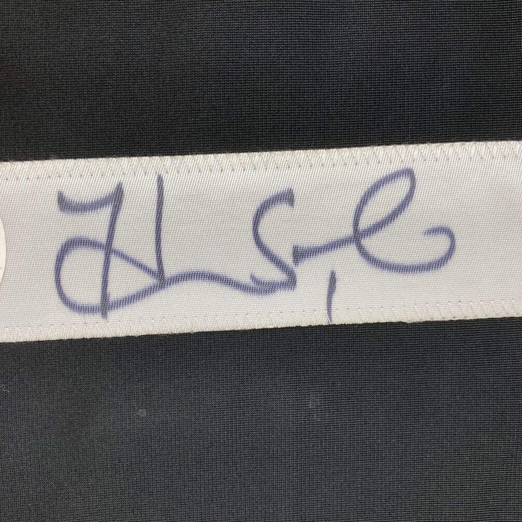 Autographed/Signed Hope Solo Black Soccer Team USA World Cup Jersey JSA COA