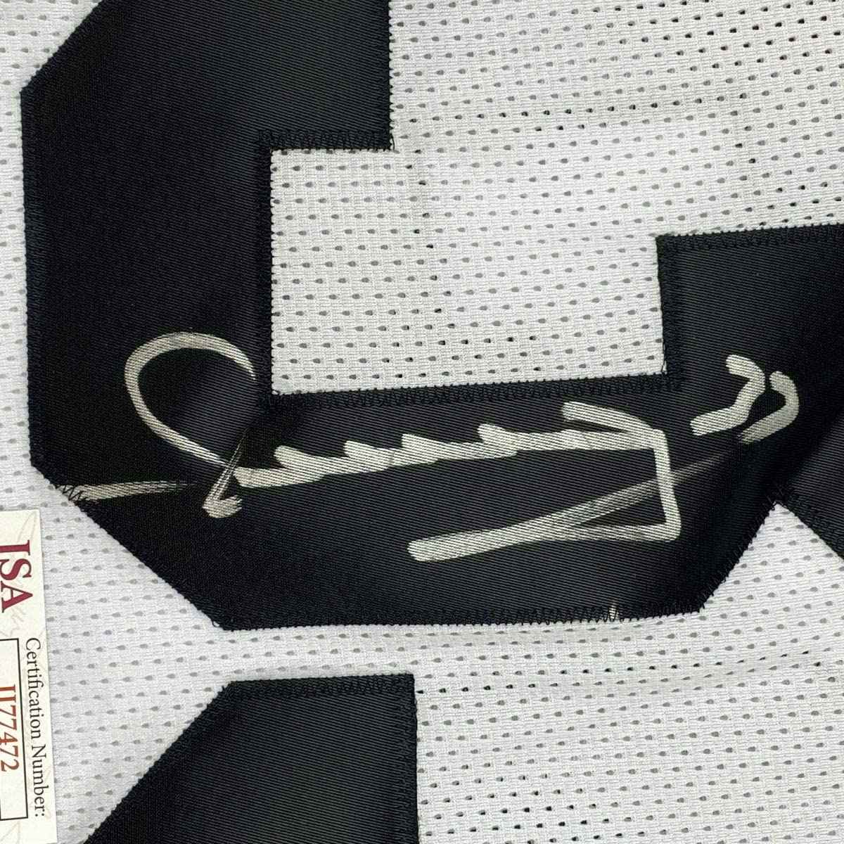Autographed/Signed Merril Hoge Pittsburgh White Football Jersey JSA COA