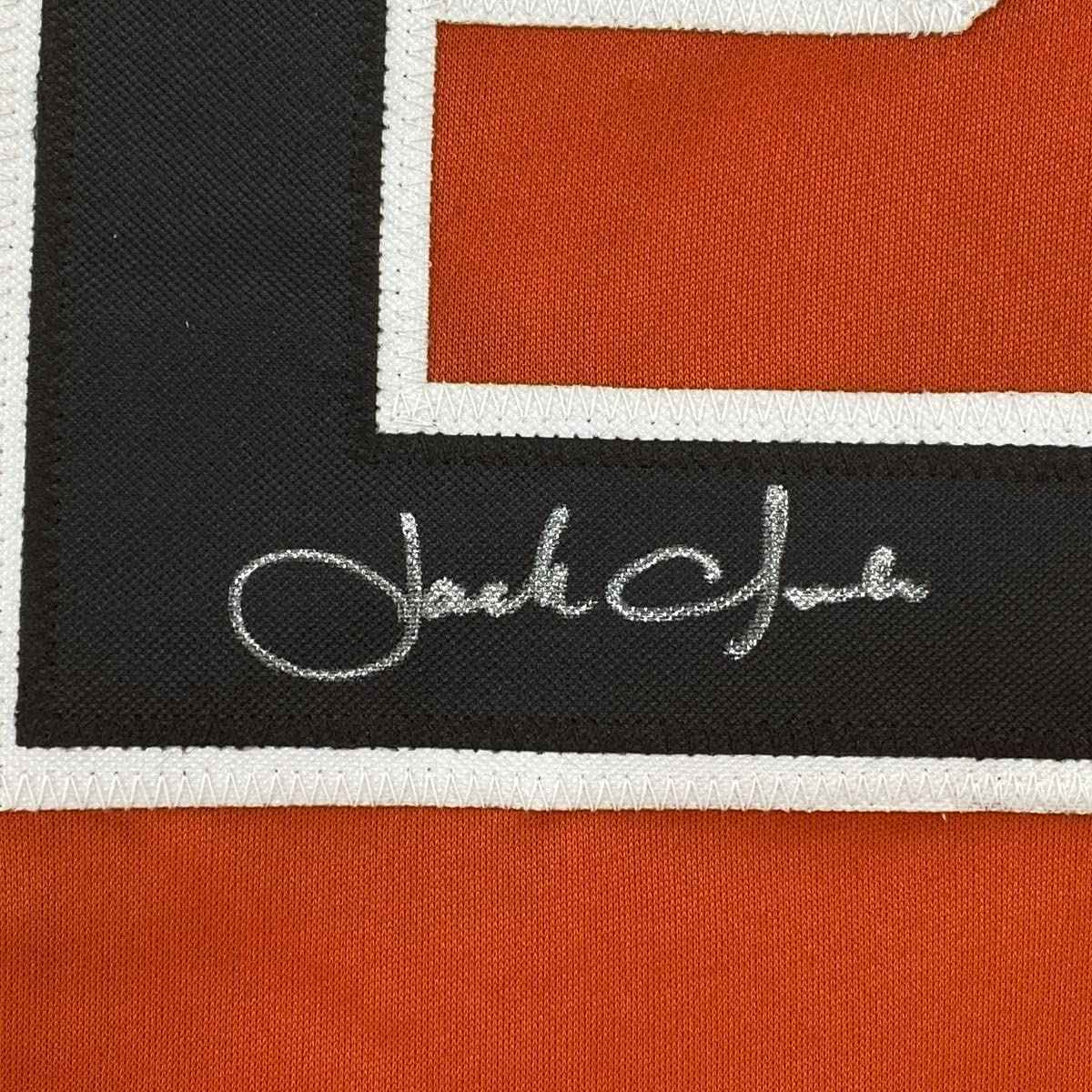 Autographed/Signed Jack Clark San Francisco Orange Baseball Jersey JSA COA