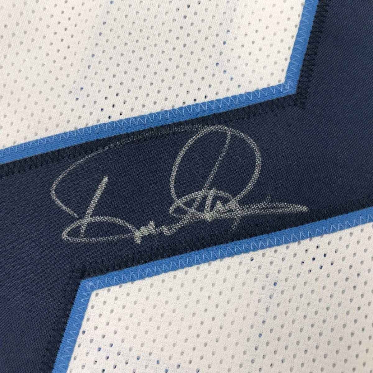 Autographed/Signed Derrick Henry Tennessee White Football Jersey JSA COA