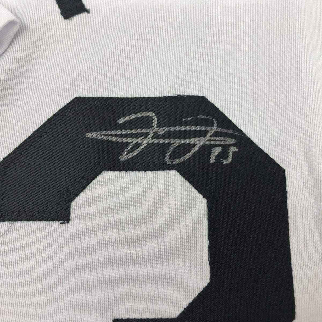 Autographed/Signed Frank Thomas Chicago Retro White Baseball Jersey JSA COA