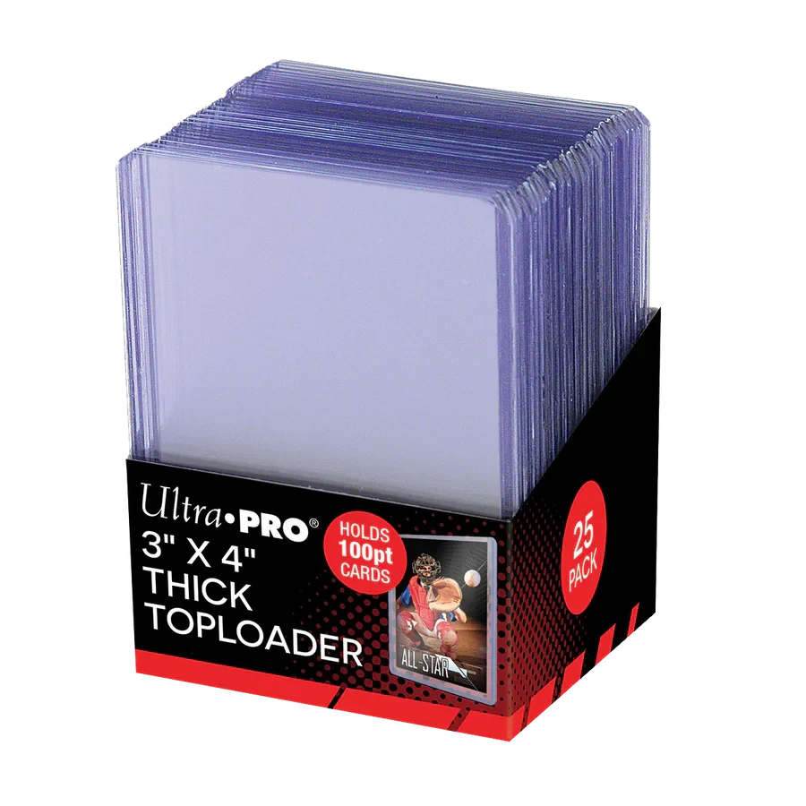 3" x 4" Clear Thick 100PT Toploaders (25ct)
