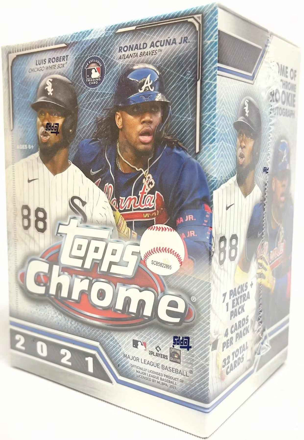 2021 Topps Chrome Baseball 8-Pack Blaster Box