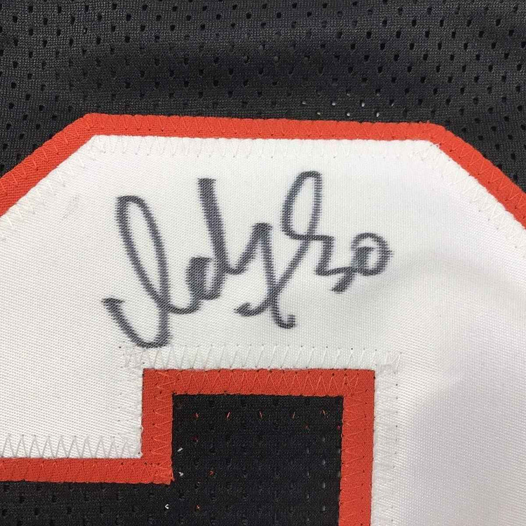 Framed Autographed/Signed Ickey Woods 35x39 Cincinnati Bengals Black Football Jersey JSA COA