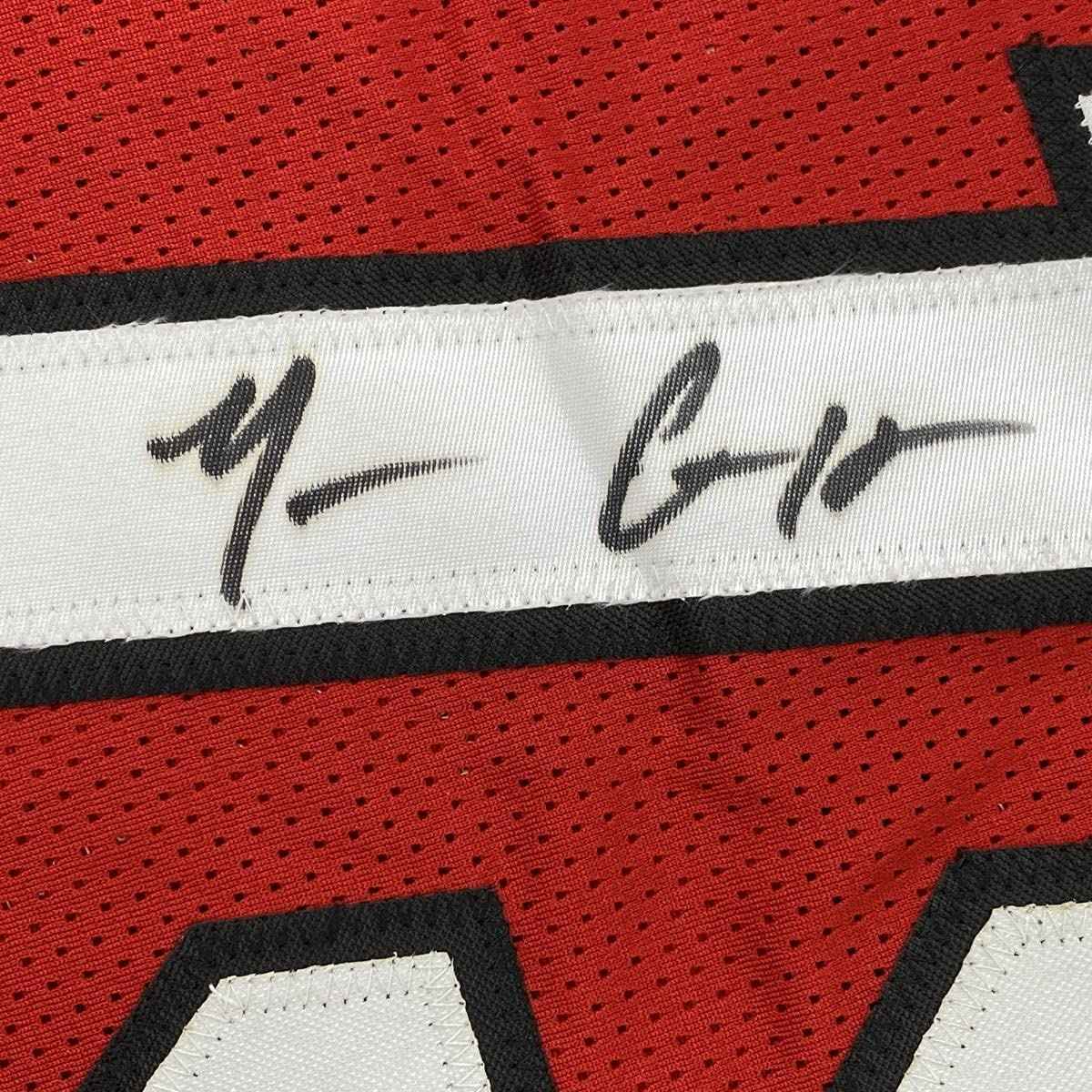 Autographed/Signed Mario Chalmers Miami Red Basketball Jersey JSA COA
