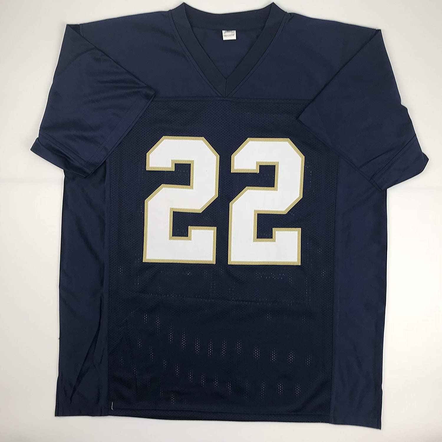 Autographed/Signed Harrison Smith Notre Dame Blue College Football Jersey JSA COA