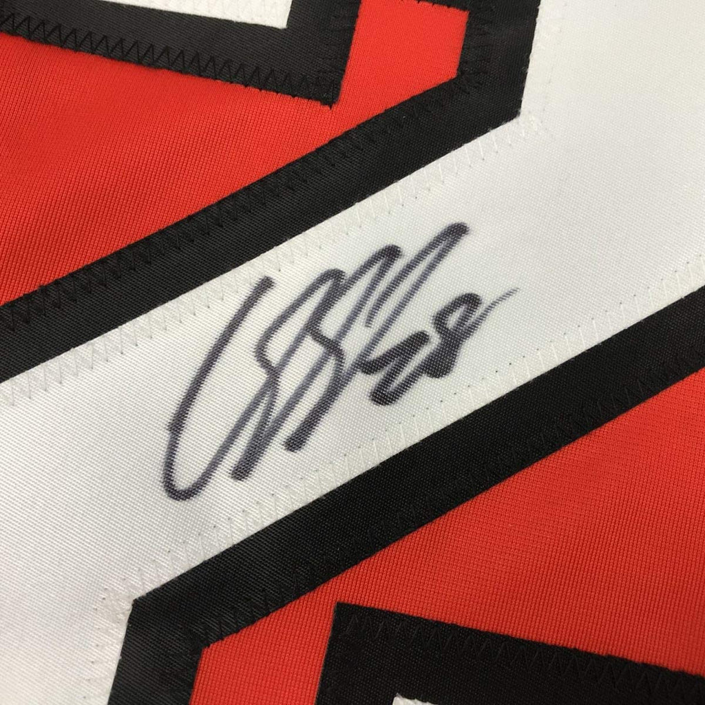 Autographed/Signed Claude Giroux Philadelphia Orange Hockey Jersey JSA COA