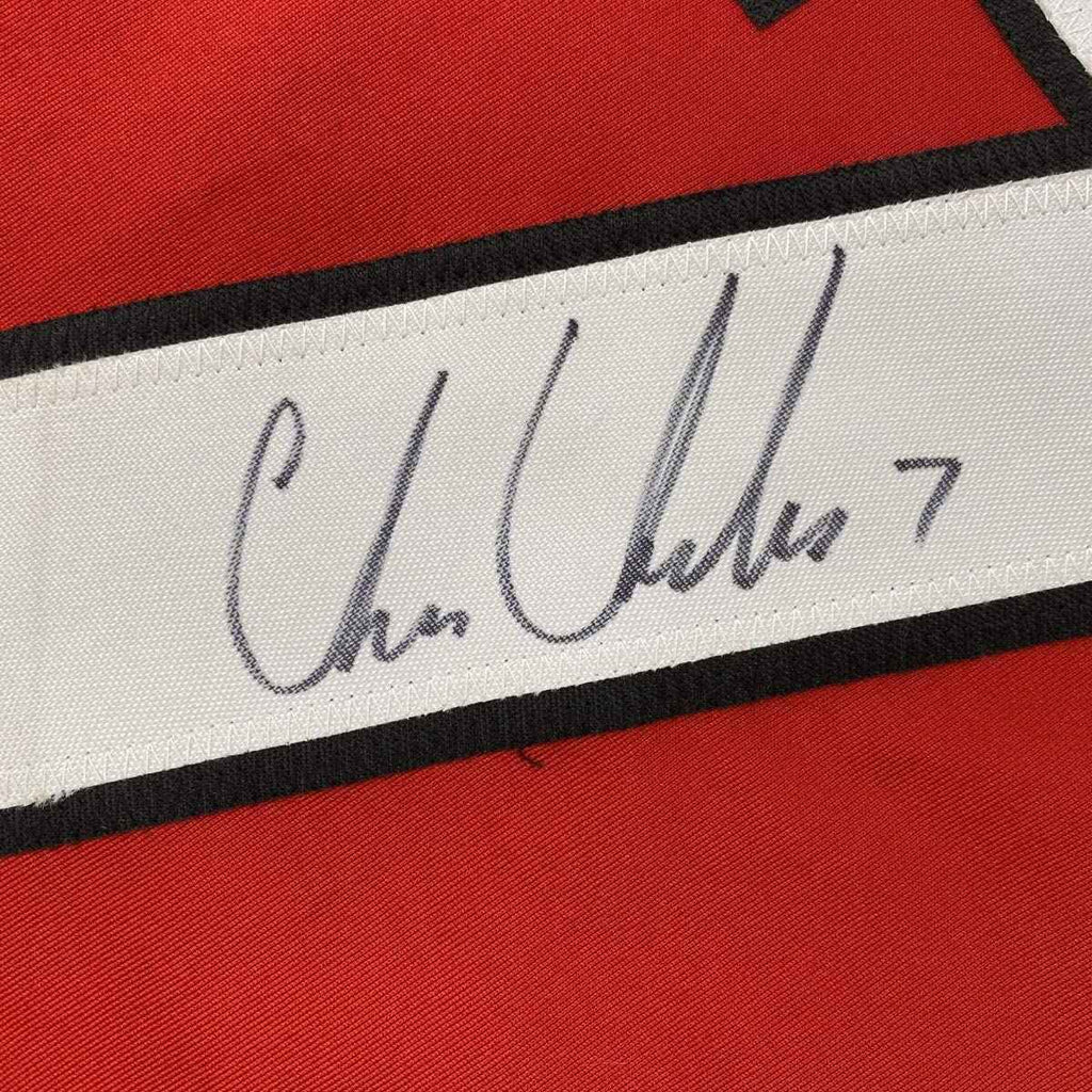 Autographed/Signed Chris Chelios Chicago Red Hockey Jersey JSA COA
