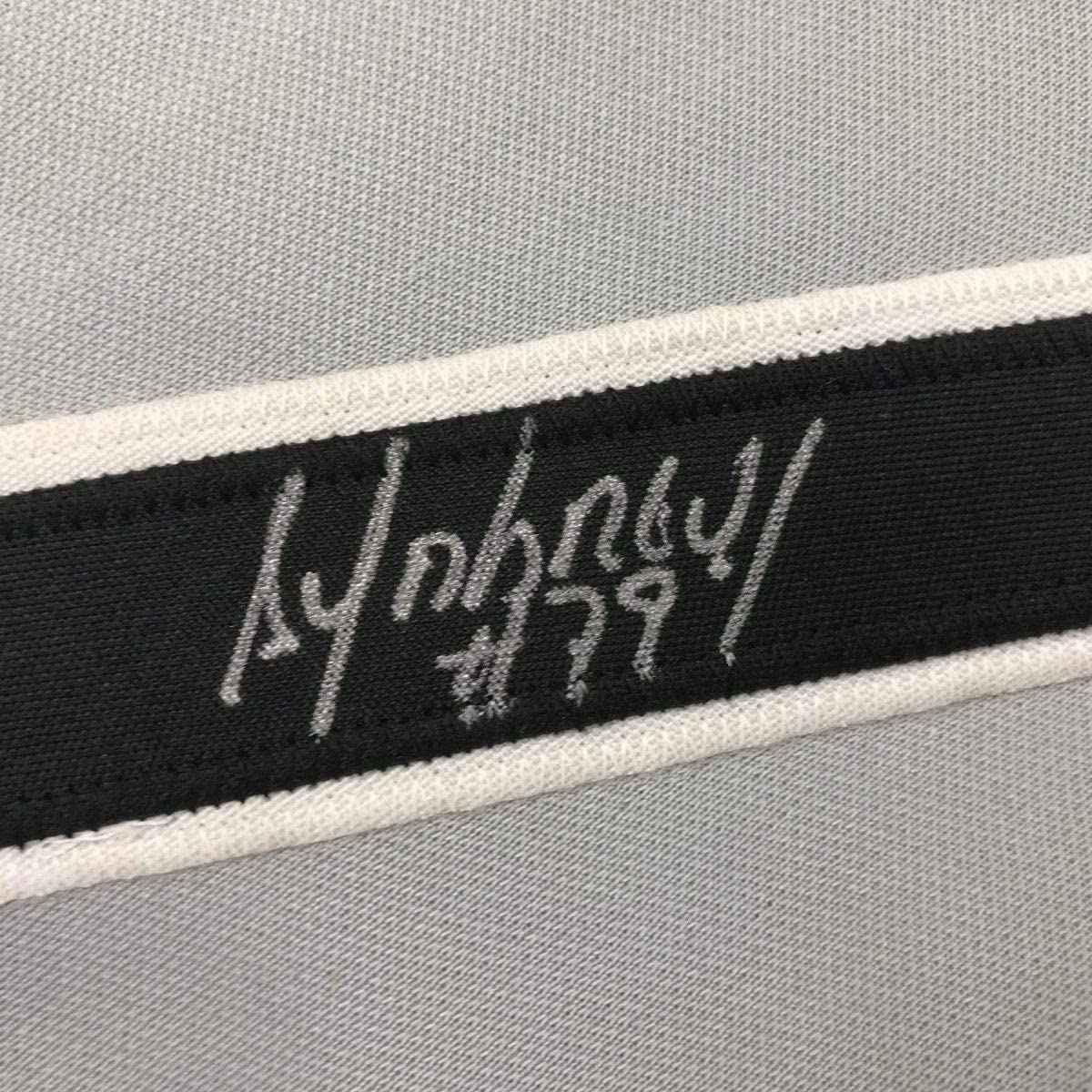 Autographed/Signed Jose Abreu Chicago Sox Grey Baseball Jersey PSA/DNA COA
