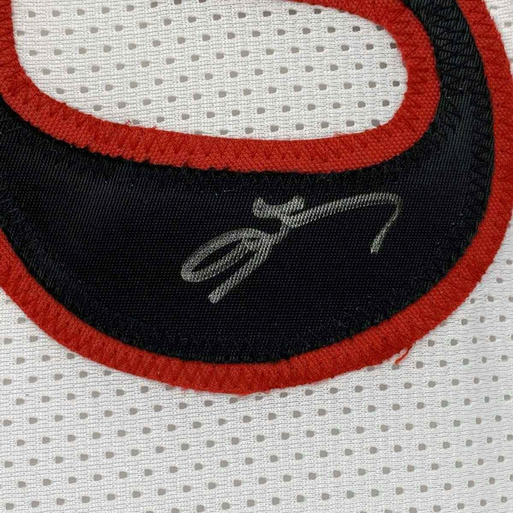 Autographed/Signed Allen Iverson Philadelphia White Basketball Jersey PSA/DNA COA