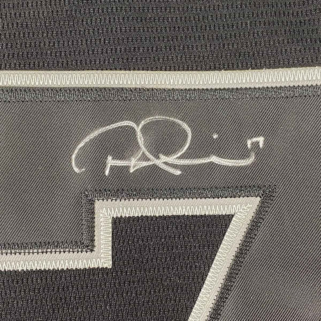 Framed Autographed/Signed Rhys Hoskins 35x39 Big Fella Players Weekend Black Baseball Jersey Beckett BAS COA