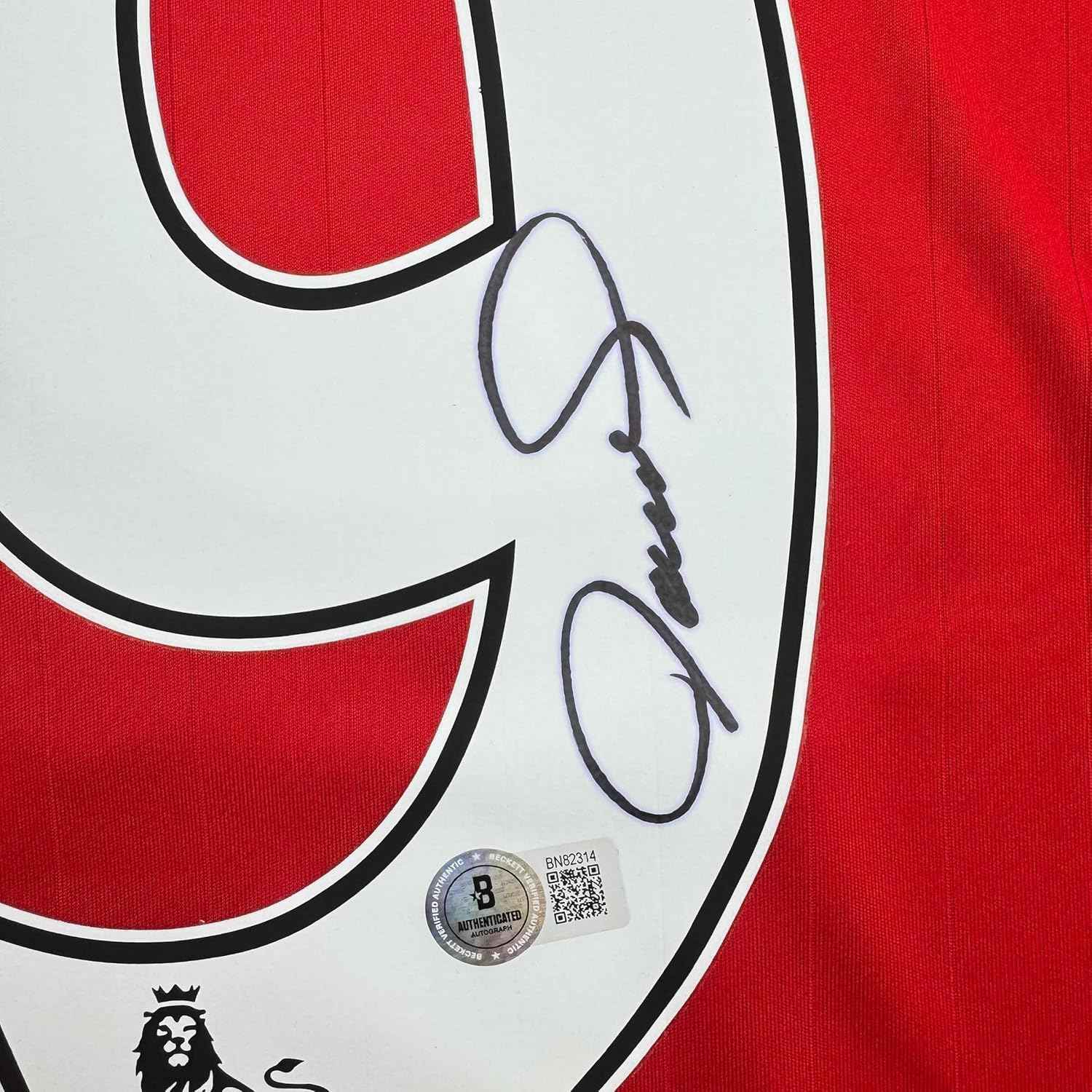 Framed Autographed/Signed Fernando Torres 35x39 Liverpool Red Soccer Jersey Beckett BAS COA