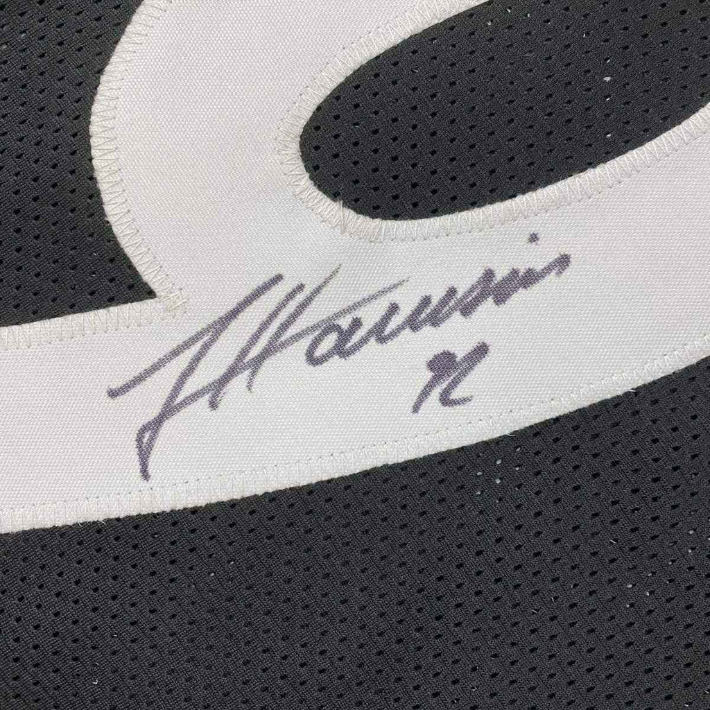 Autographed/Signed James Harrison Pittsburgh Black Football Jersey Beckett BAS COA