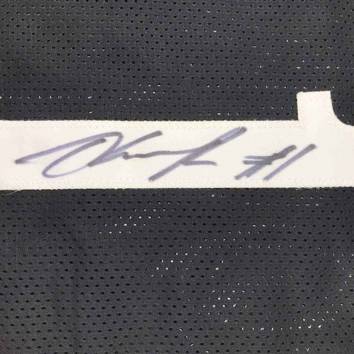 Autographed/Signed D'Angelo Russell Brooklyn Black Basketball Jersey JSA COA