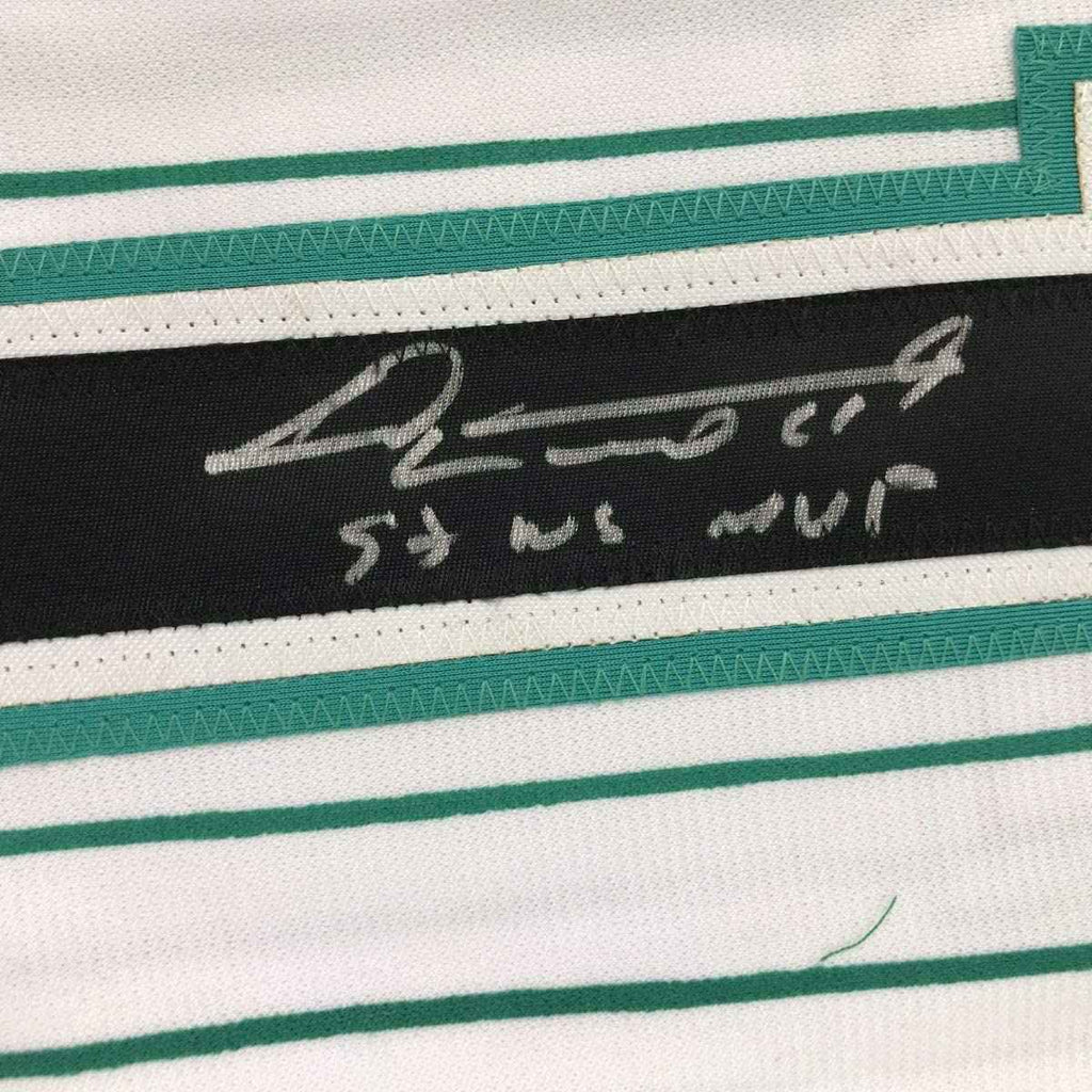 Autographed/Signed Livan Hernandez 97 WS MVP Florida Pinstripe Baseball Jersey PSA/DNA COA