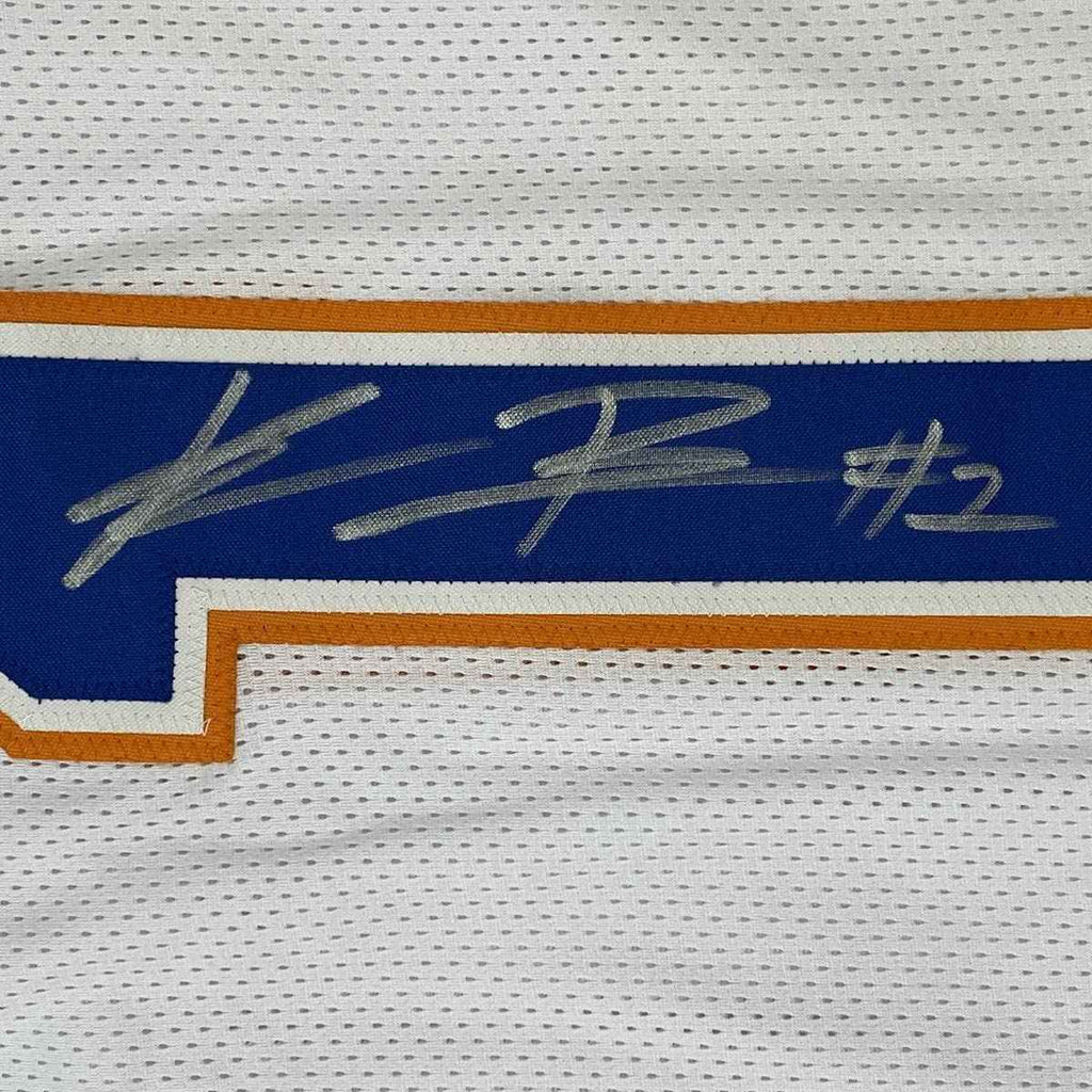 Autographed/Signed Kadarius Toney Florida White College Football Jersey JSA COA
