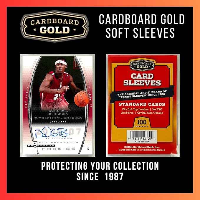 Cardboard Gold Penny Sleeves 100 ct