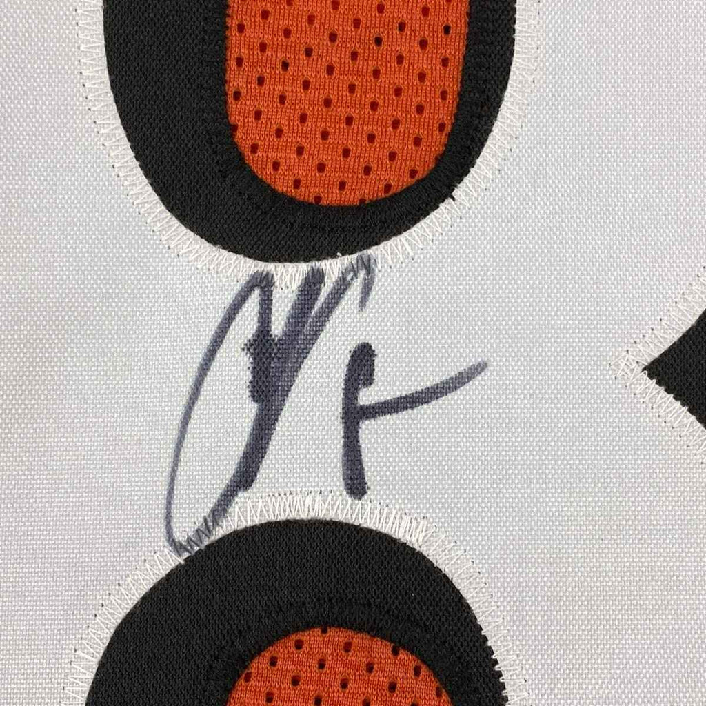 Autographed/Signed Chad Ochocinco (Johnson) Cincinnati Orange Football Jersey JSA COA